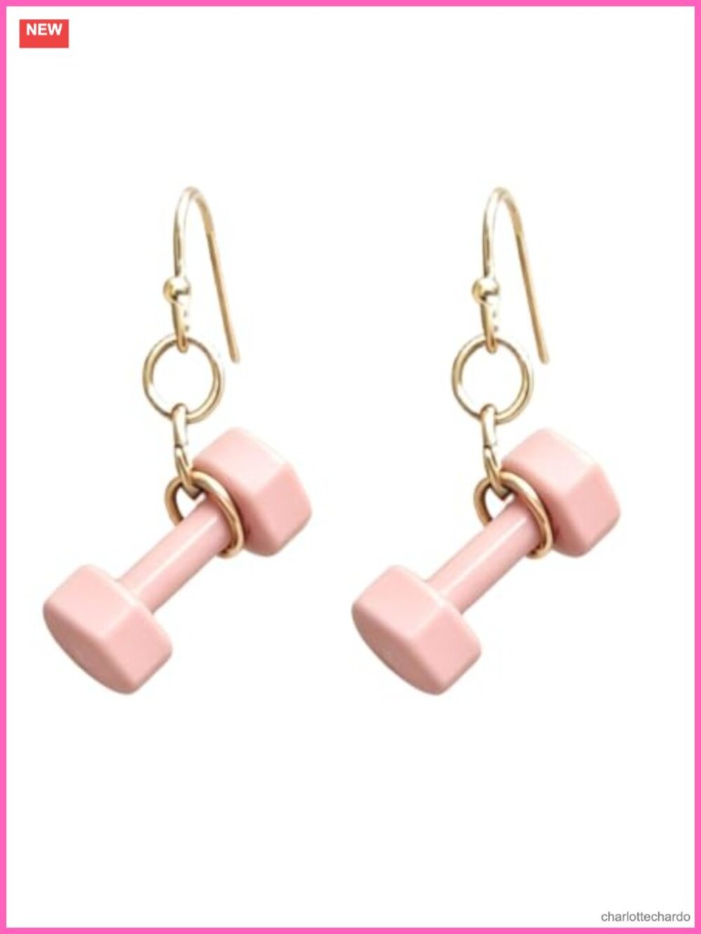 Barbell Drop Earrings Alloy Dangle Jewelry Gym Workout Fitness Sport